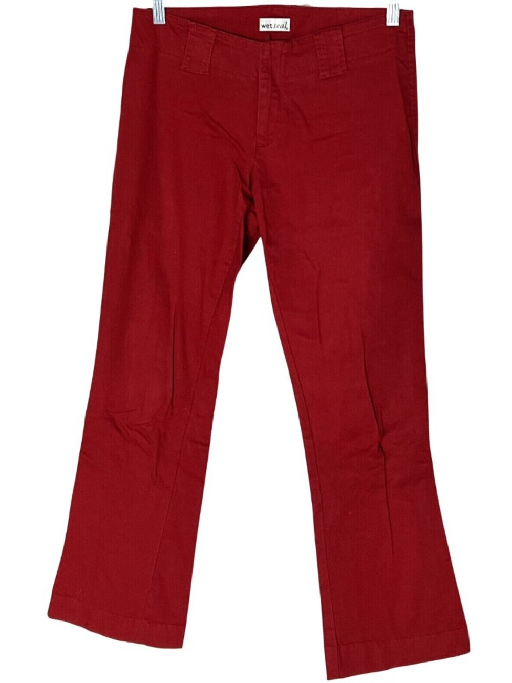 Wet Seal Juniors Red Flare Jeans Size 9